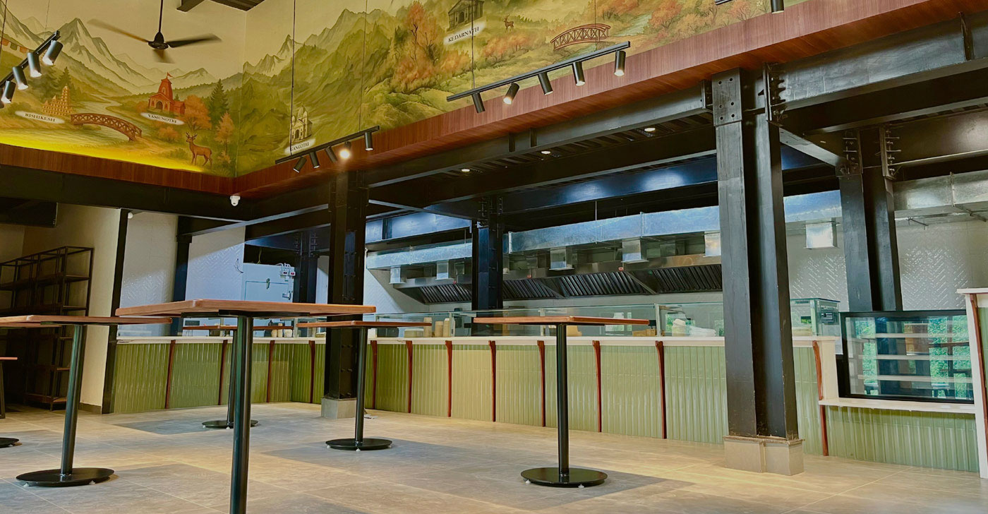 Luxury hotel restaurant interior